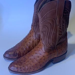 Tecovas The Wyatt  Full  Ostrich Boots Size 7D